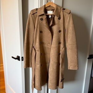 H&M Suede Trench NWOT